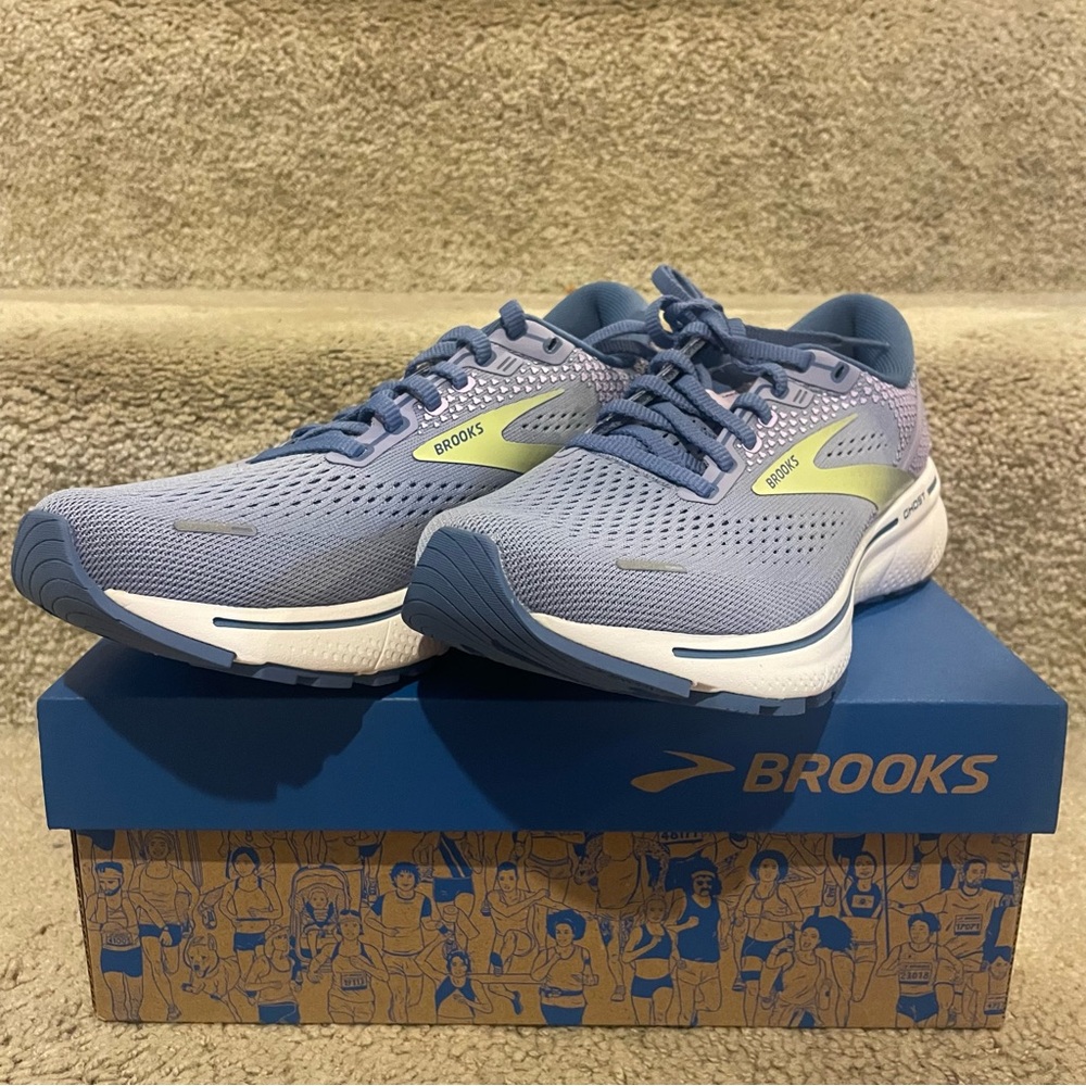 Brooks Purple and Green Running Shoes